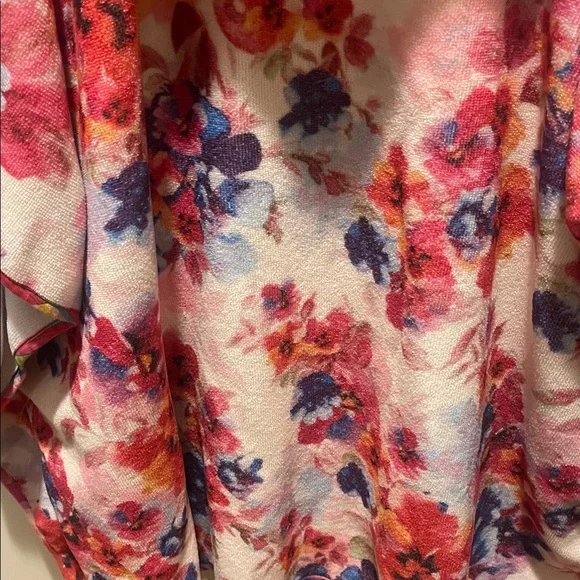 Johnny Was Floral Swim Coverup - Pink, Red, Blue - Picture 7 of 7